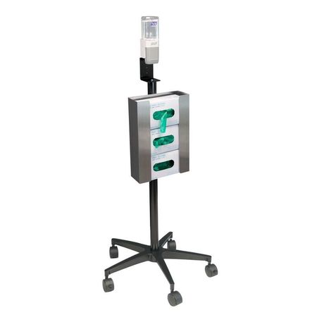 OMNIMED Mobile Glove & Hand Sanitizer Stand 350351